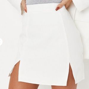 Misguided White Mini Skirt
